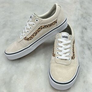 Vans Ward Cheetah Suede Sneakers - Excellent Condition!